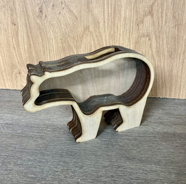 Bear shaped moneybox
